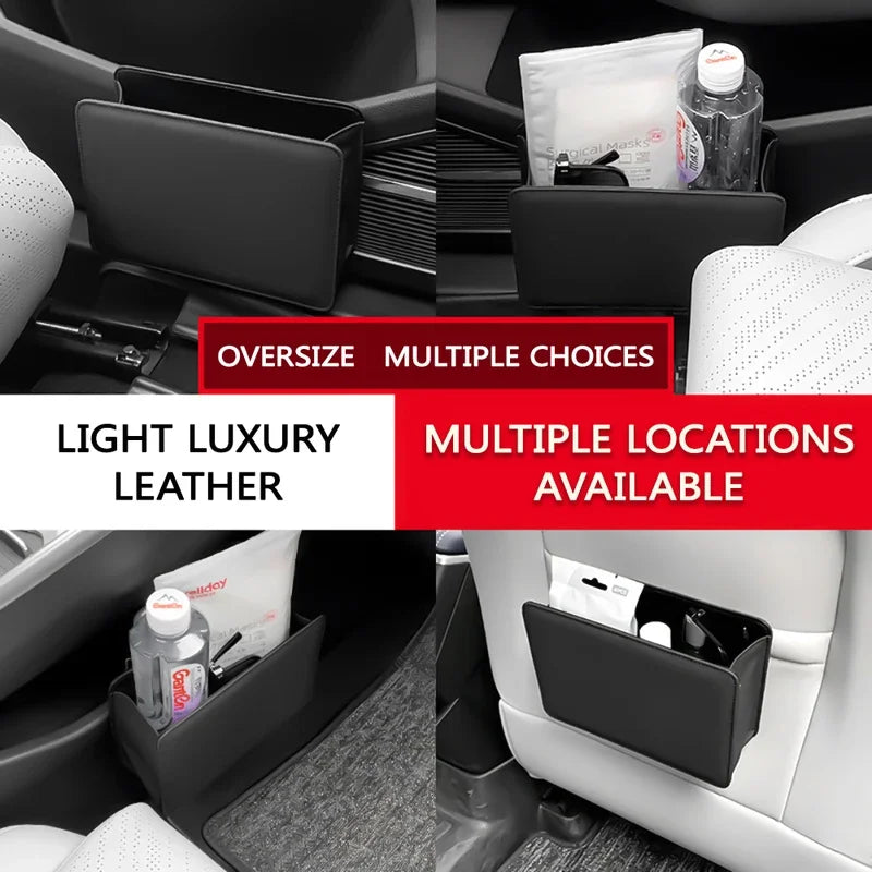 Universal Car Side Door Organizer Premium PU Leather