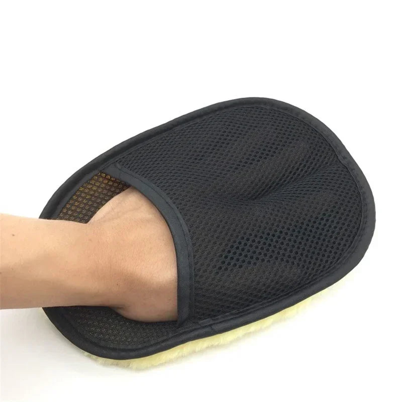 1PC Microfiber Wool Soft Auto Car Washing Gloves