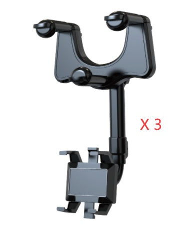 Multifunctional 360 Rear View Mirror Phone Holder Suitable For All Mobile Phones And All Car