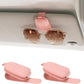 Sunglass Holder for Car, Magnetic Leather Sunglasses Holder and Ticket Card Clip, Car Visor Accessories