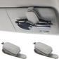 Sunglass Holder for Car, Magnetic Leather Sunglasses Holder and Ticket Card Clip, Car Visor Accessories