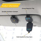 Sunglass Holder for Car, Magnetic Leather Sunglasses Holder and Ticket Card Clip, Car Visor Accessories