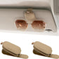 Sunglass Holder for Car, Magnetic Leather Sunglasses Holder and Ticket Card Clip, Car Visor Accessories