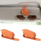 Sunglass Holder for Car, Magnetic Leather Sunglasses Holder and Ticket Card Clip, Car Visor Accessories