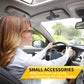 Sunglass Holder for Car, Magnetic Leather Sunglasses Holder and Ticket Card Clip, Car Visor Accessories