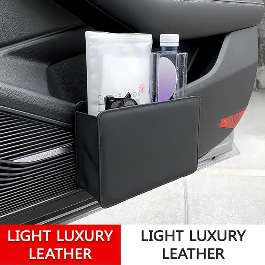 Universal Car Side Door Organizer Premium PU Leather